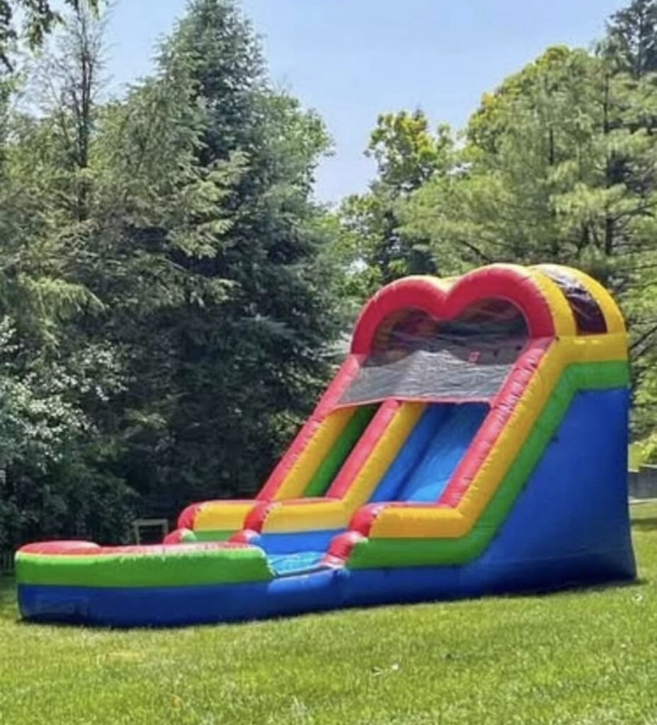 Rainbow Rush Inflatable slide